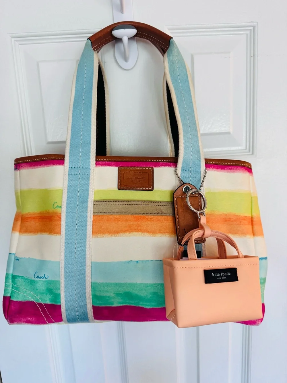 Kate Spade Charmed Nano Tote Bag Charm - Light Cantaloupe - Peach